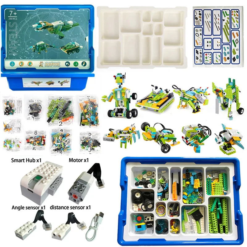

NEW We-Do 2nd Generation Robotics Construction STEAM for Scratch 3.0 Core Set Building Blocks Technical Brick Educational Toy