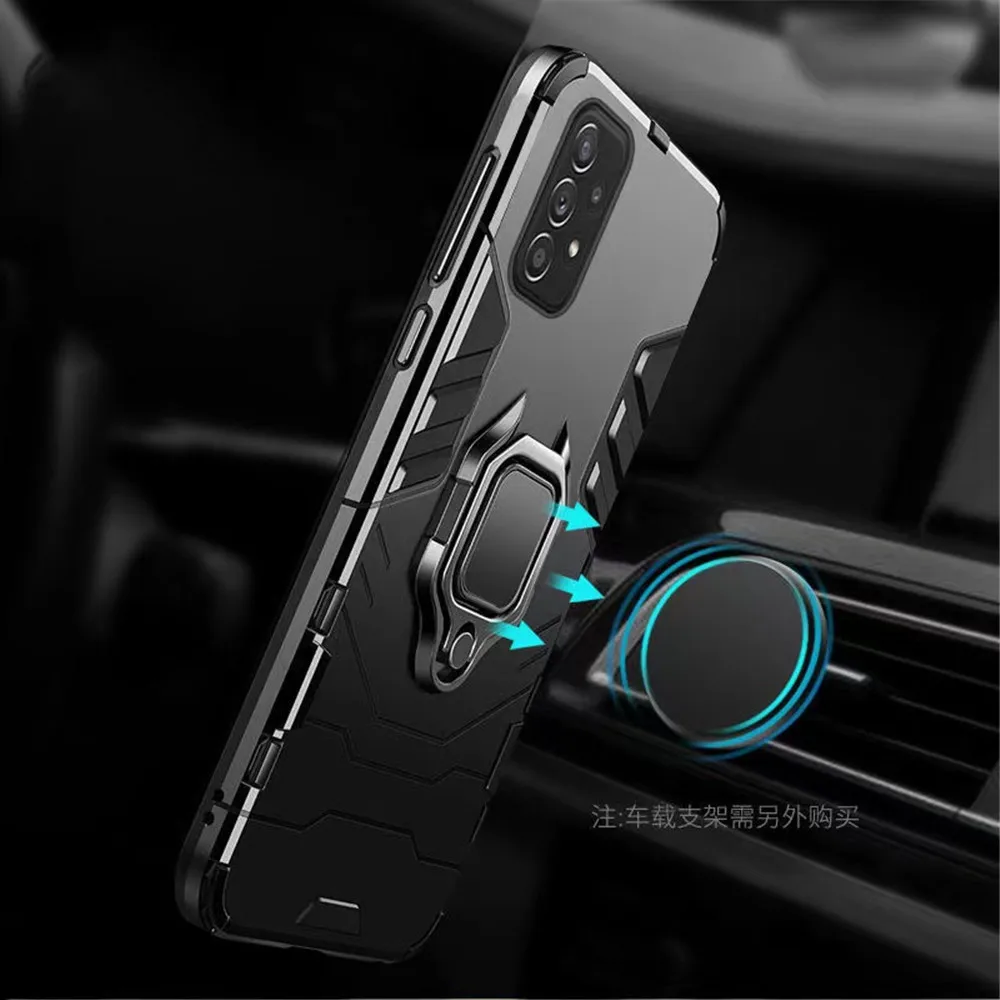 

Galaxy A52S 5G Shockproof Armor Case for Samsung A13 A33 A32 A52S A72 5G Ring Stand Bumper Cover for Galaxy A12 A02S A32 A42