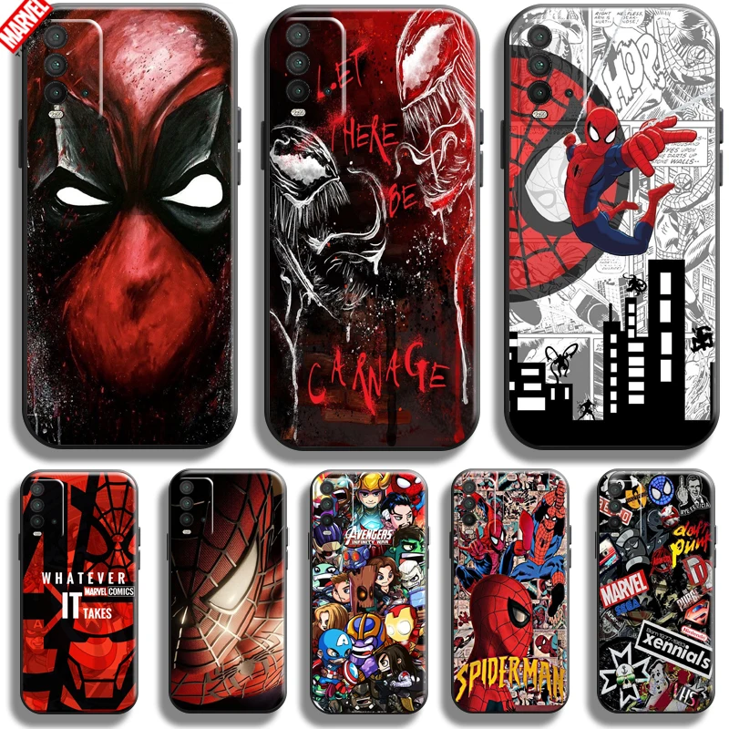 

Marvel Avengers Logo For Xiaomi Redmi Note 9 9T 9S 10S 10T 10 Pro Max 5G Redmi 10 9 9T 9A 9C Phone Case Funda Carcasa Soft