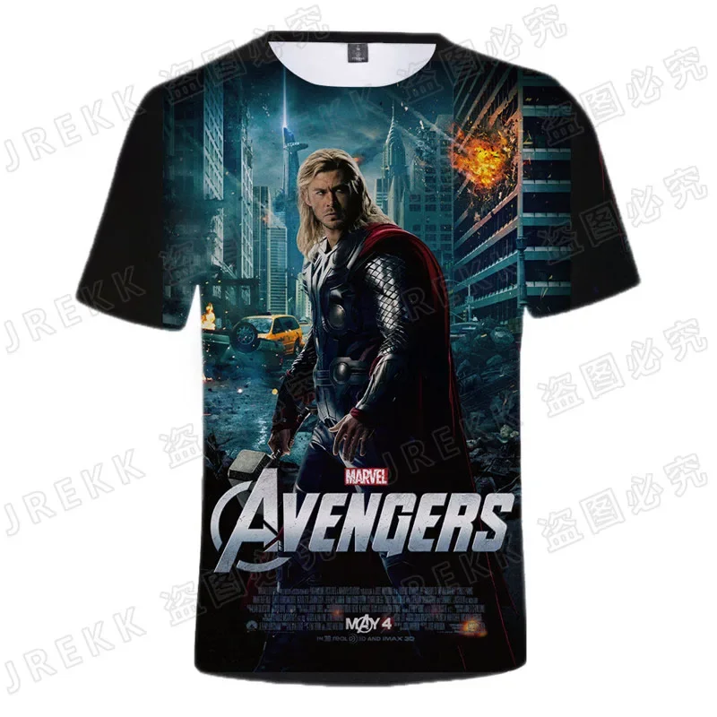 

Детская футболка с принтом «мстители», «бог грома»