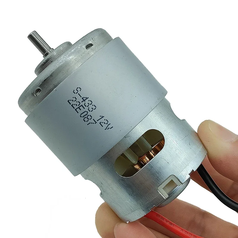 Электродвигатель NICHIBO RS-755-8512, постоянный ток 6В-14.4В, 12В, 19300 обмин, высокоскоростной, мощный, с передним шарикоподшипником, для самодельных дрелей и садовых инструментов. (art.: 3920dd17dbbfc) - 3920dd17dbbfc