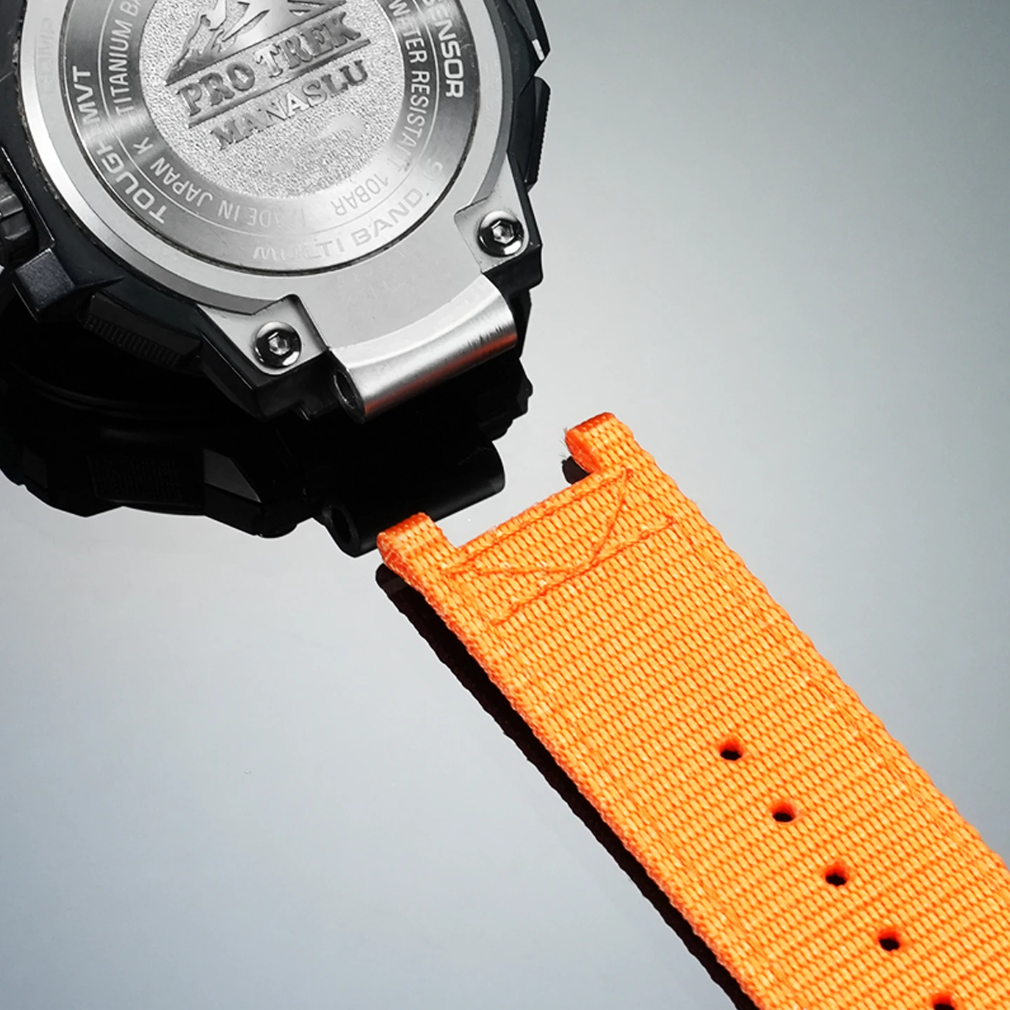 Фото PRX-8000T Замена дышащего нейлонового браслета для часов серии Casio PROTREK PRX-8000YT Холщовый ремешок для мужчин №4