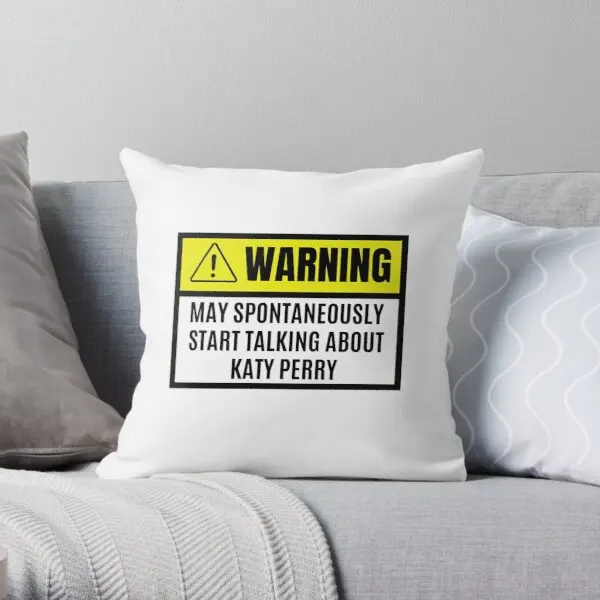 

May Spontaneously Start Talking About Ka Printing Throw Pillow Cover Waist Office Soft Decor Throw Anime Pillows not include