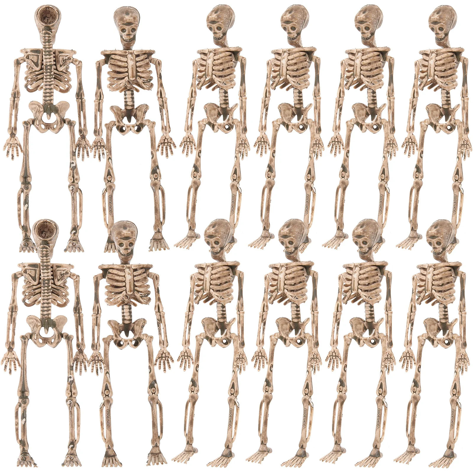 

16 Pcs Creepy Plastic Halloween Decor Haunted House Figurines Crafts Indoor Mini Prop