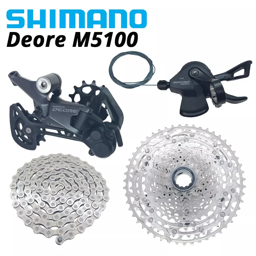Компоненты группы SHIMANO DEORE M5100 M5120 1x1 для горных велосипедов с задним