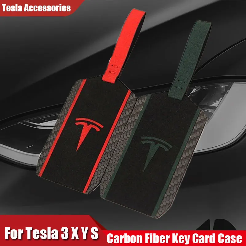 

Новый оригинальный карбоновый чехол Tesla для Tesla Model 3 Y S X, защитный чехол для автомобильного ключа, брелок для ключей, аксессуары для карт