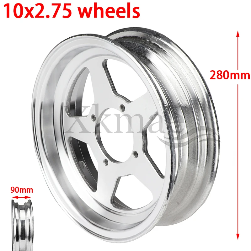 

10x2.75 wheels are suitable for Monkey Bike small monkey motorcycle aluminum wheels five-pointed star vacuum aluminum rims
