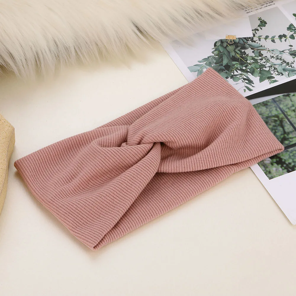 Повязка на голову для девочек из Эластичный Бант хлопка повязка волосы с