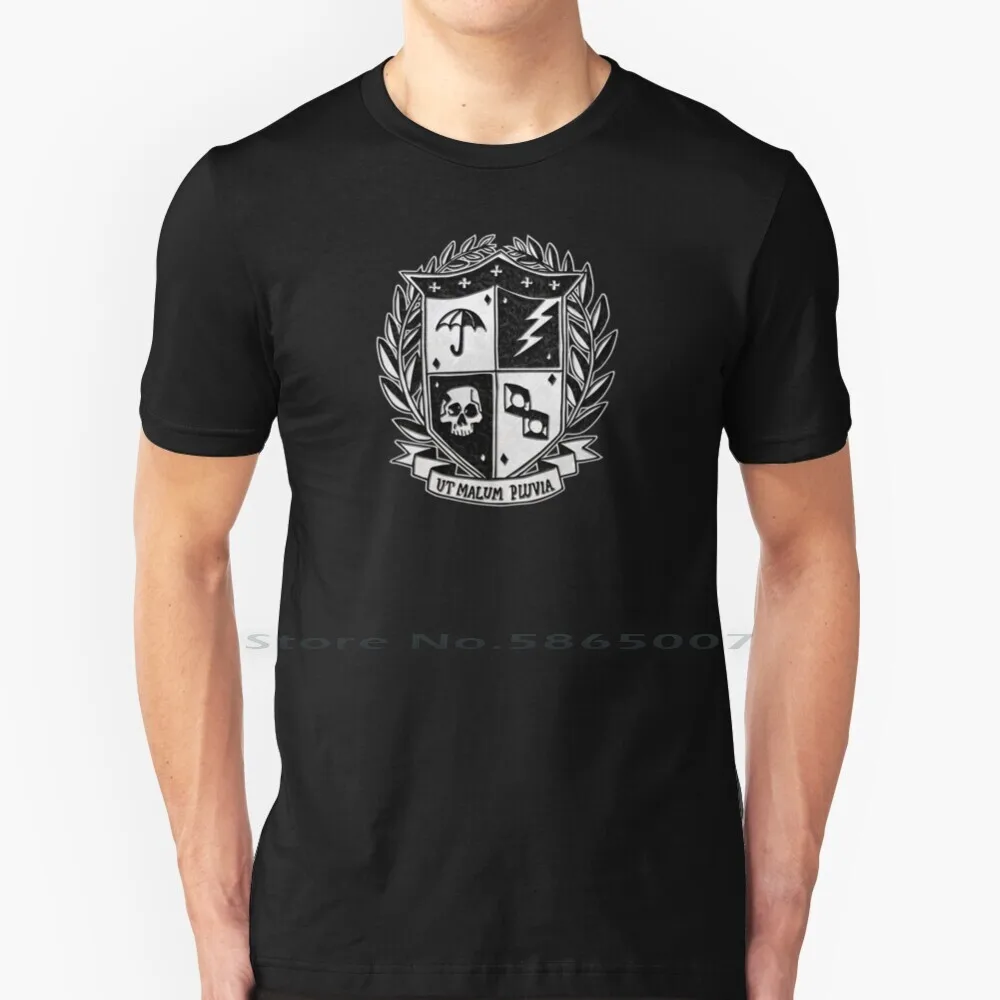 

Umbrella Academy Crest ( Variant ) T Shirt 100% Cotton The Kraken Spaceboy The Boy Cha Cha And Hazel Killjoys Gerard Way The