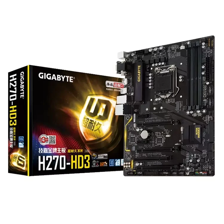 

Материнская плата для настольных ПК GIGABYTE H270-HD3 поддерживает процессор 7/6