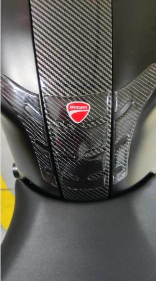 3D наклейки из углеродного волокна для мотоцикла топлива бензобака протектор Ducati