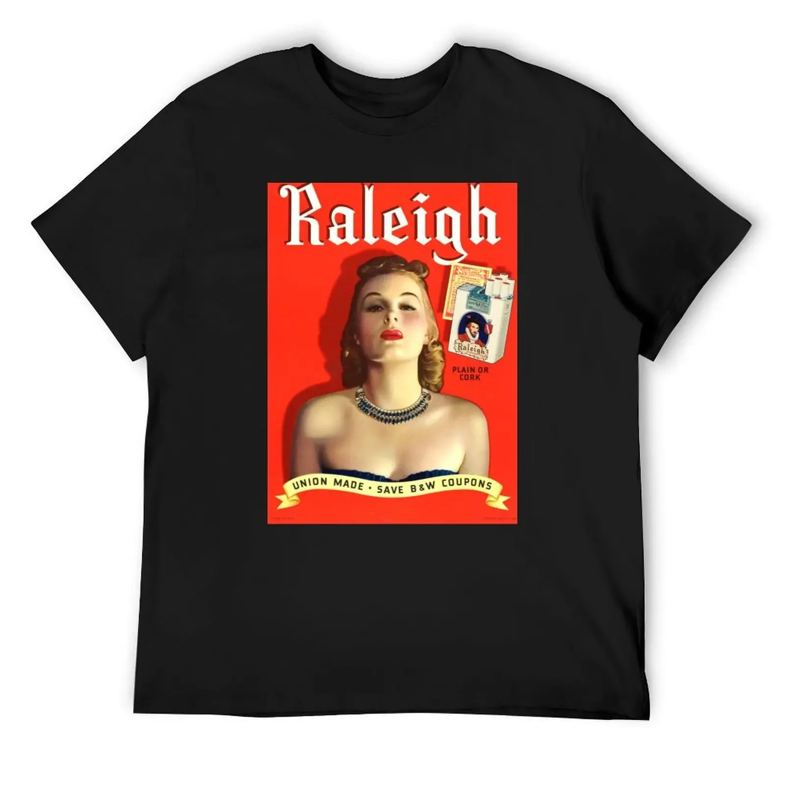 Футболка RALEIGH CIGARETTES с рисунком винтажная футболка эстетичная одежда рубашки