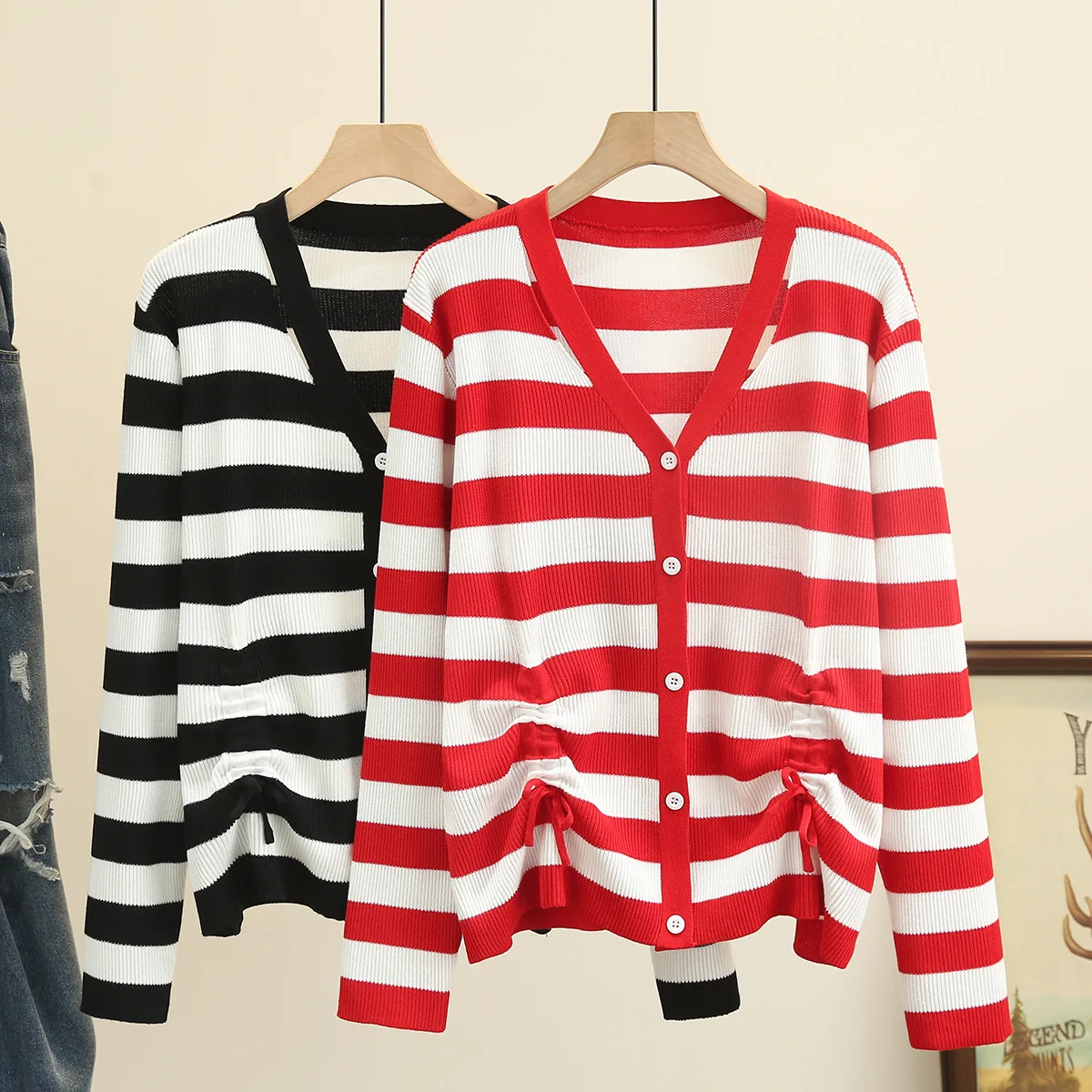 

Autumn New Maternity Casual V-Neck Knitwear Sweater one
