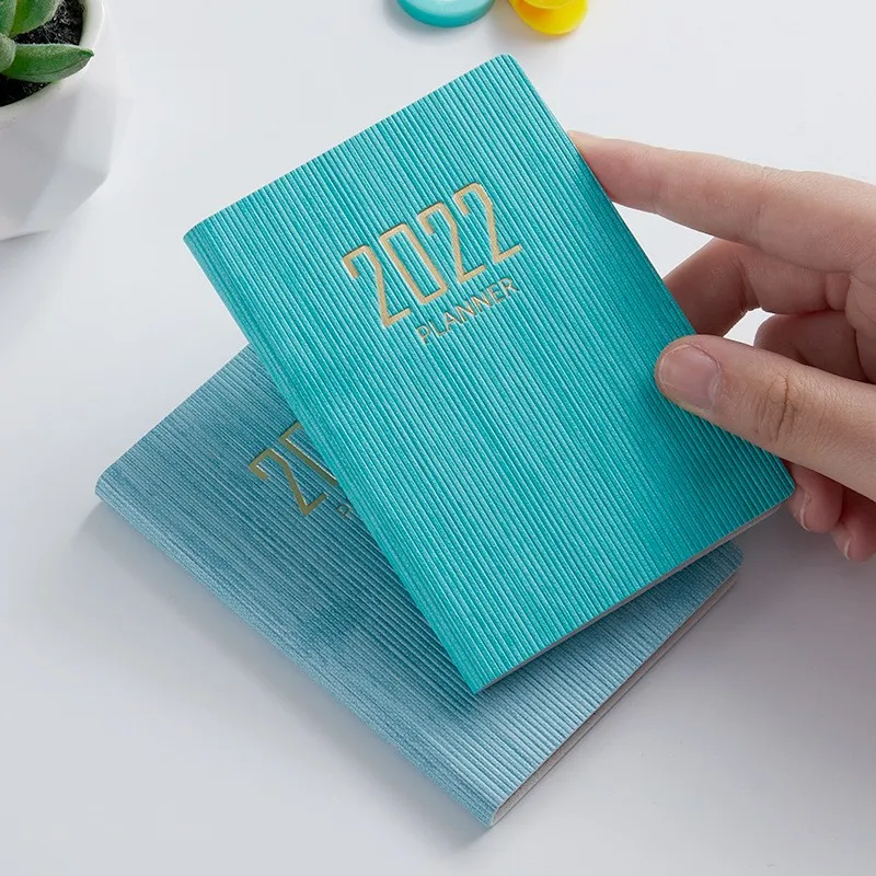 

A7 Mini Pocket Notebook 2022 Daily Weekly Agenda Schedule Planner Portable Business Notepad School Office Student Stationery New