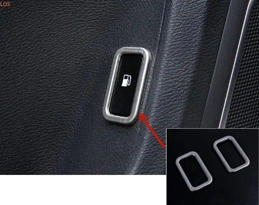 

For Haval H9 2015-2019 stainless steel Fuel tank switch button Decorative frame anti-scratch protection car accessories