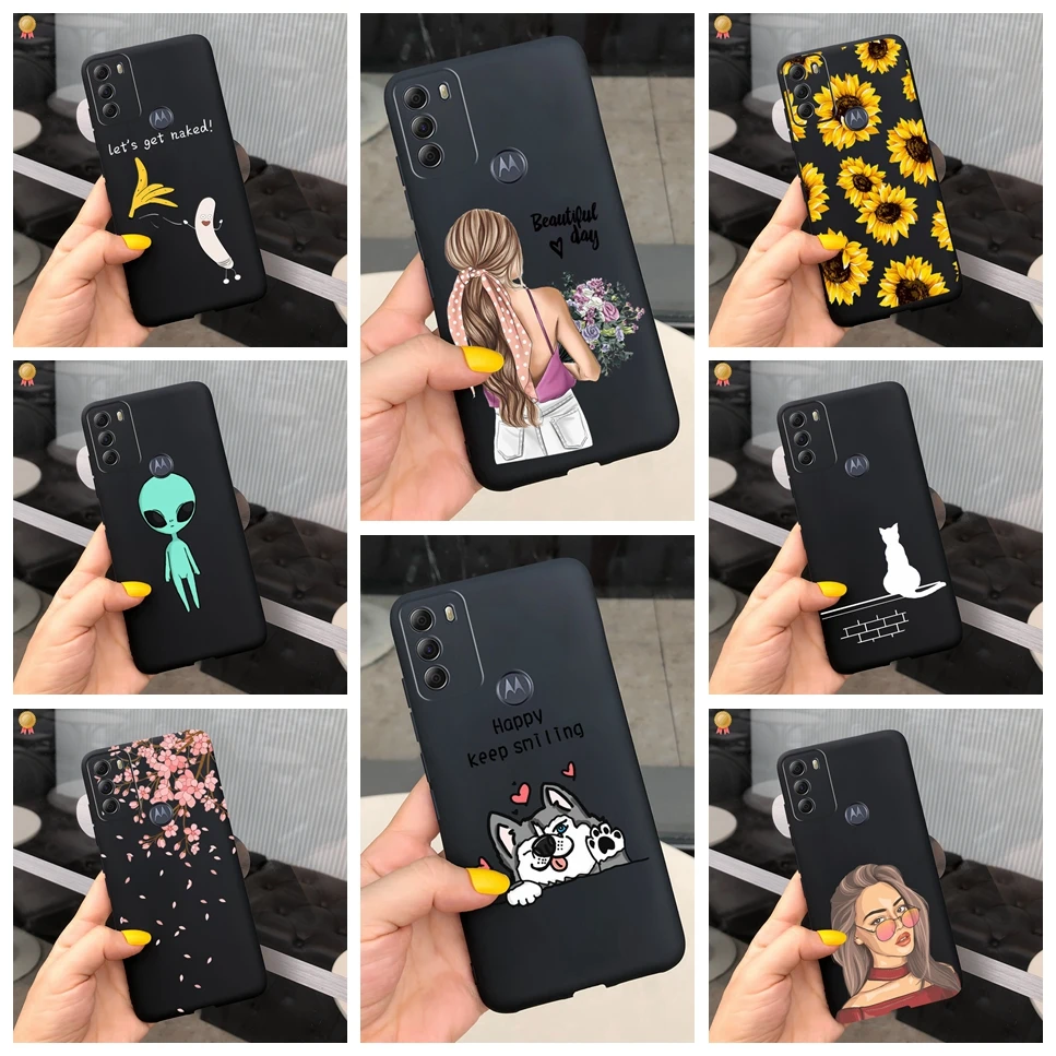 

Чехол для Motorola G 50 G50, силиконовая Черная задняя крышка с милым котом для MotorolaG50, задняя крышка для Motorola Moto G50, 4G, чехол для телефона