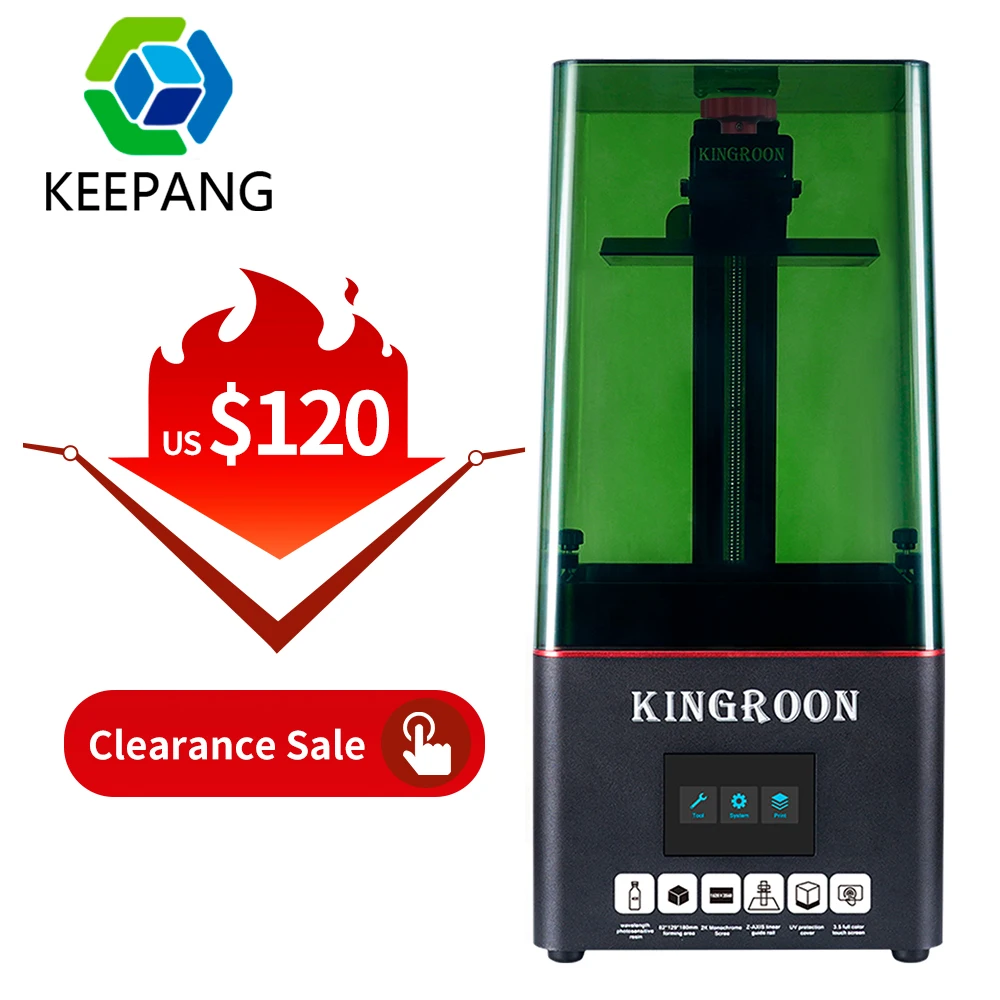

2K SLA LCD SLA 3D Printer UV Resin Printers LCD Photocuring 3D Printer High Precision Fast Printing Speed 129*82*180mm