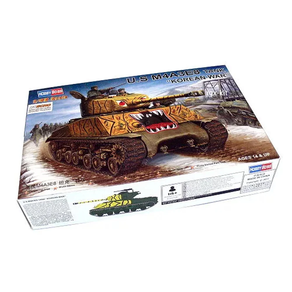 Масштаб US M4A3E8 бак HobbyBoss 84804 1/48 средний танк для Корейской войны хобби Крафтовая