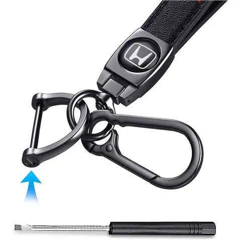 Кожаный брелок с логотипом автомобиля, брелок-подвеска для Honda Civic City Odyssey Crosstour HRV Jazz Accord CRV CRZ Insight Elysion