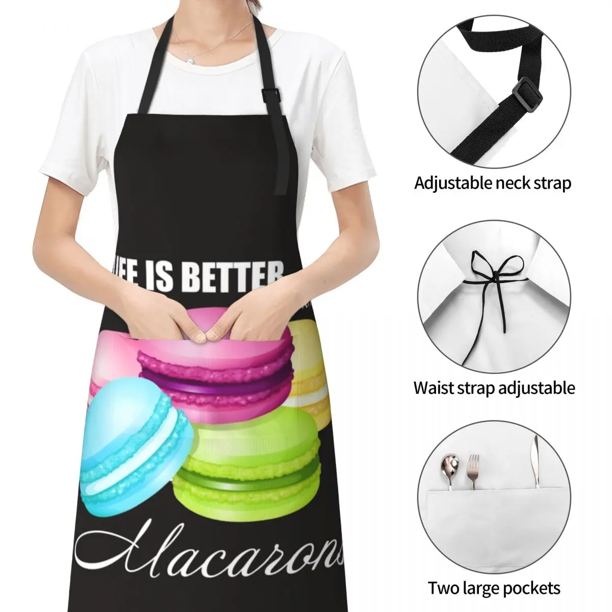 Фартук для любимых макарон жизнь лучше с макаронами кухонные принадлежности
