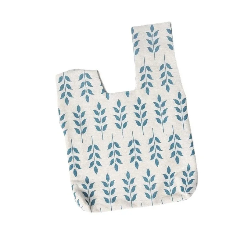 Женская тканевая Сумочка с узлом в японском стиле Милая женская кошелек для