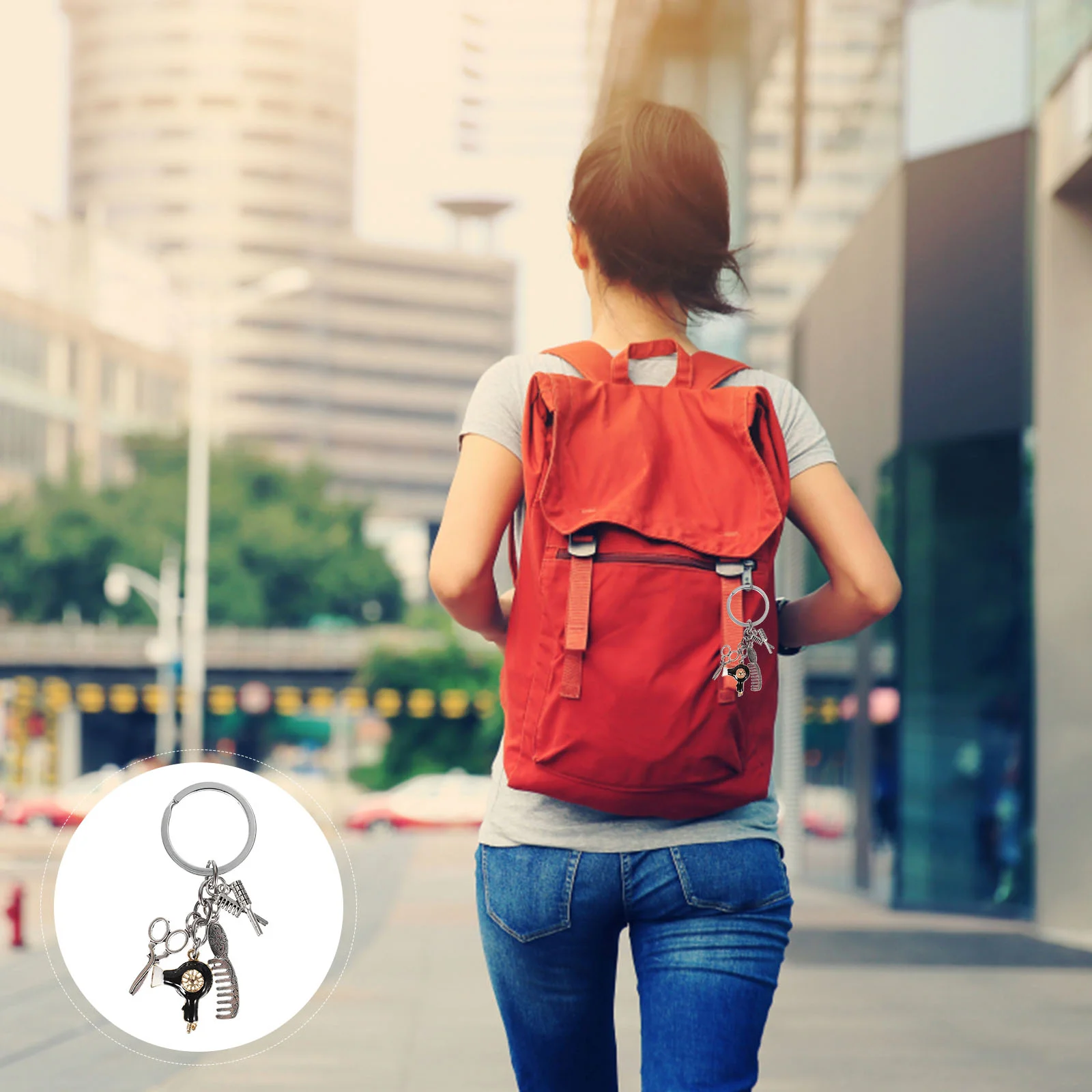

Hair Charm Keychain Gift Comb Key Chain Scissors Gifts Dryer Graduation Stylist Ideas Hairstylist Jewelry Barber Hairdresser
