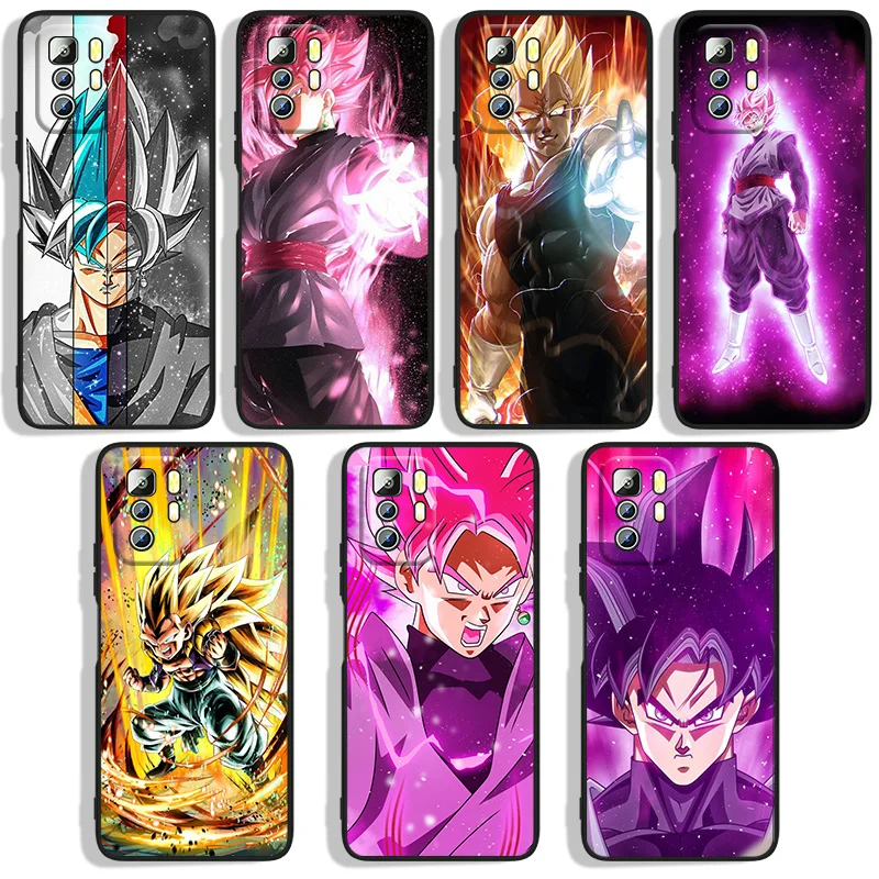 

D-Dragon Balls Black Goku Phoen Case For Xiaomi Redmi Note 4X 5 5A(32GB) 6 7 8T 8 9 9T 9 10 Pro Max 9S Pro Lite Black Cover Soft