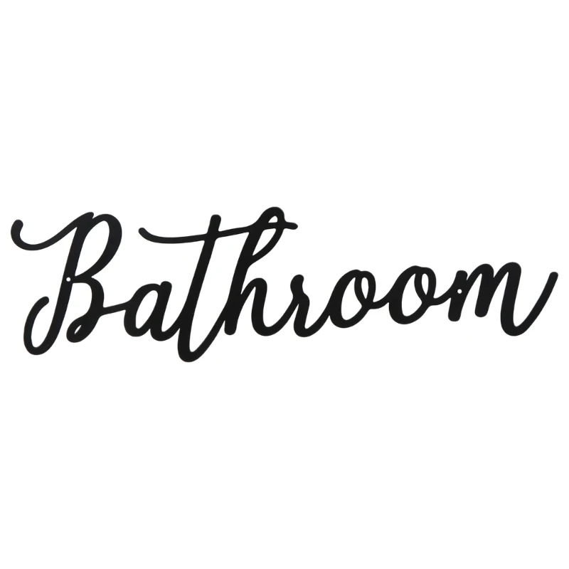 

Металлический знак для ванной комнаты, подвесной орнамент, модель, украшения, принадлежности для новогоднего, дня рождения,