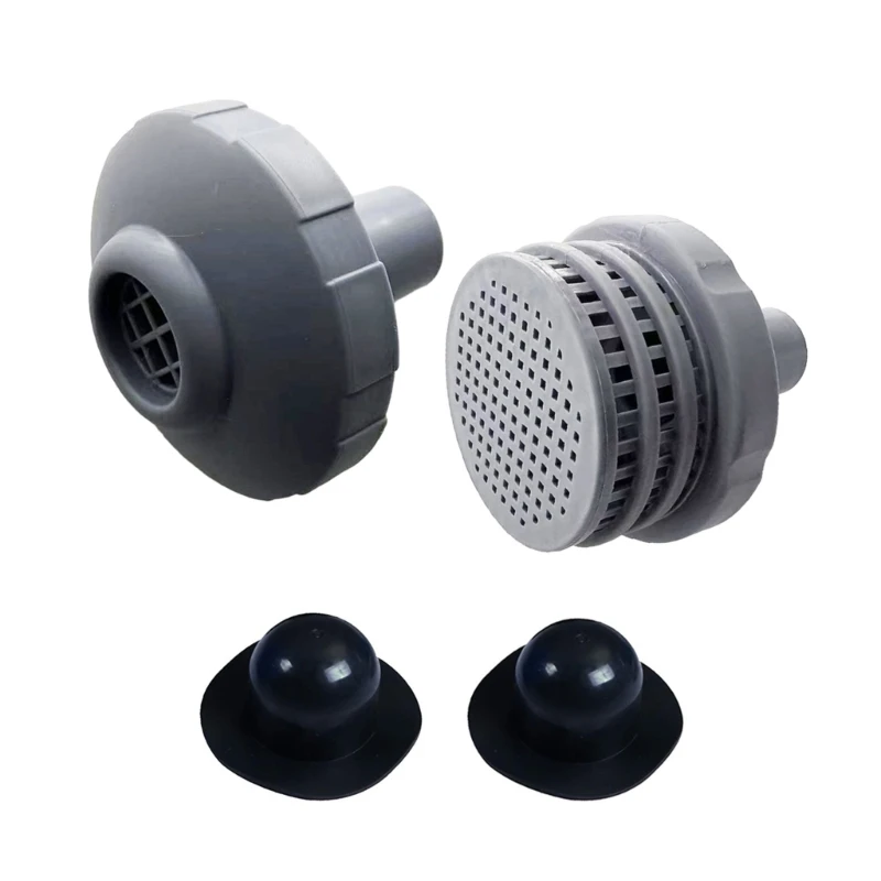 

HE5H Above Ground Swimming Pool Parts with Outlet Strainer & Inlet Nozzle and Pool Plug Stopper for 25022E 1500