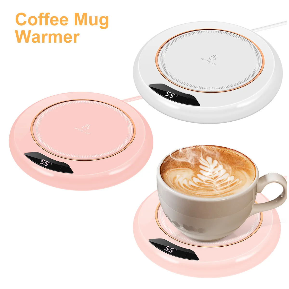 

2 шт., умные электрические подогреватели напитков с регулируемой температурой