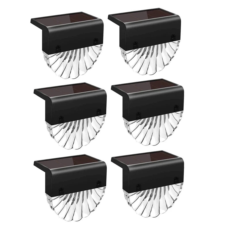 

Solar Lights Outdoor,6 Pack Solar Step Light Waterproof Solar Step Light Used For Railings, Terraces, Stairs, Garden