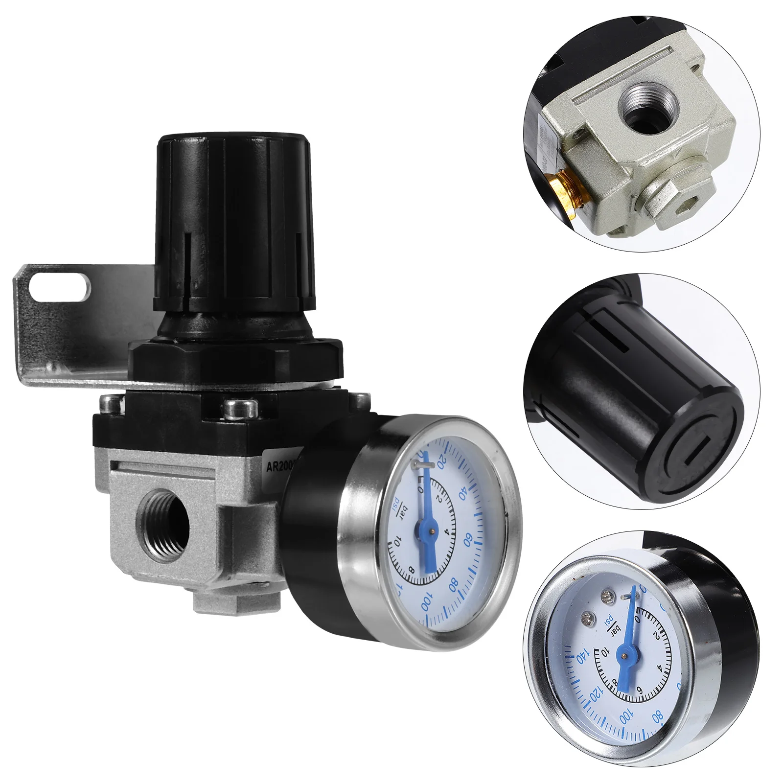 

Compressed Air Filter Regulator Pressure Control Device With Pressure Gauge Meter