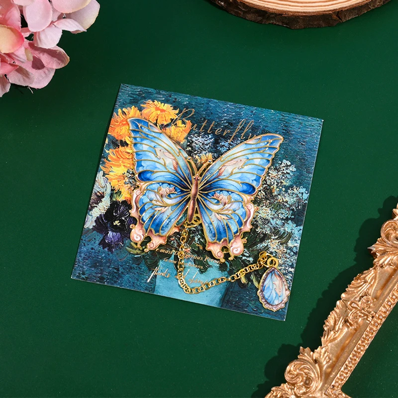 Металлическая закладка-бабочка