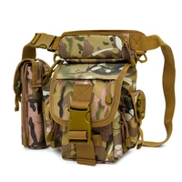 men waterproof waist pack military tactical drop leg bag men outdoor sports fanny pack multifunctional hiking thigh belt bag