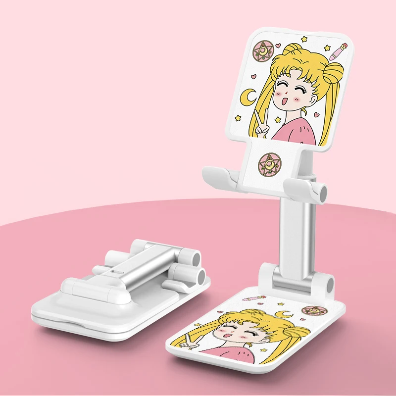 

Sailor Moon Desktop Tablet Holder Table Cell Foldable Extend Support Desk Mobile Phone Holder Stand For iPhone iPad Adjustable