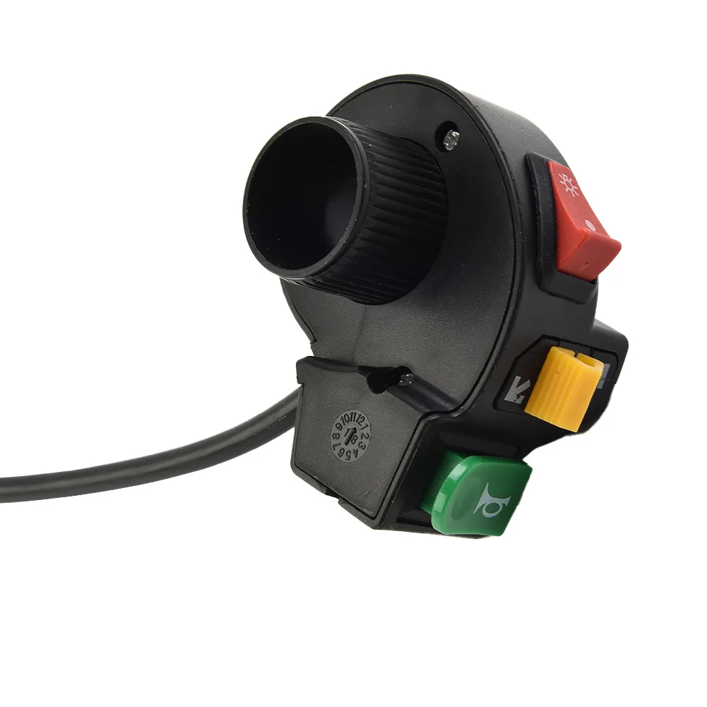 

3in1 Aluminum Alloy Motorcycle Handlebar Headlight Switch Three-position Waterproof Switch 12V Fog Spotlight Retro Switch