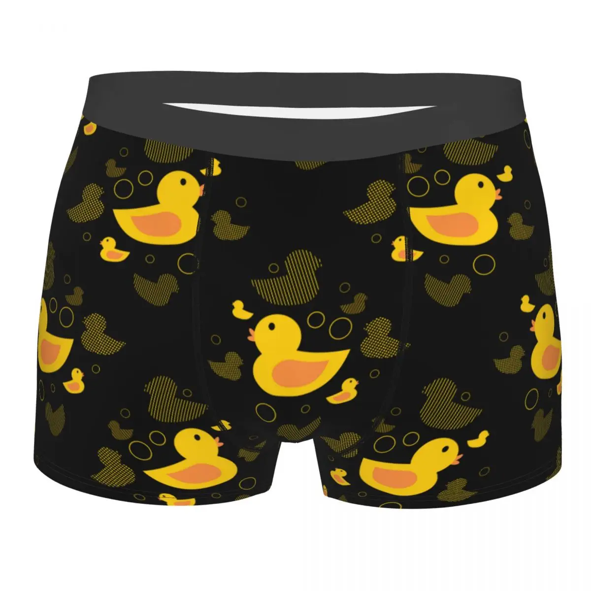 

New Breathable Boxer Men Underwear Soft Cute Yellow Duck With Polka Mens Boxers Man Breif