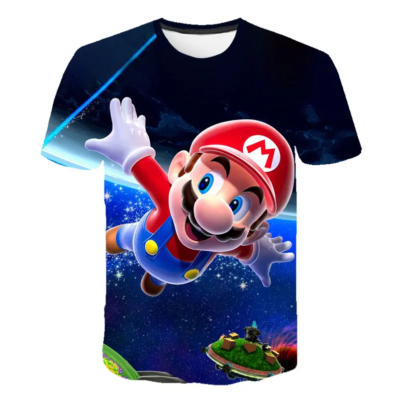 

Classic Cartoon Mαrio Sonic Sport 3D T-shirt Harajuku style Game Mario Bros Kids Clothes Boys Clothes Kids Size Oversized 4-14T