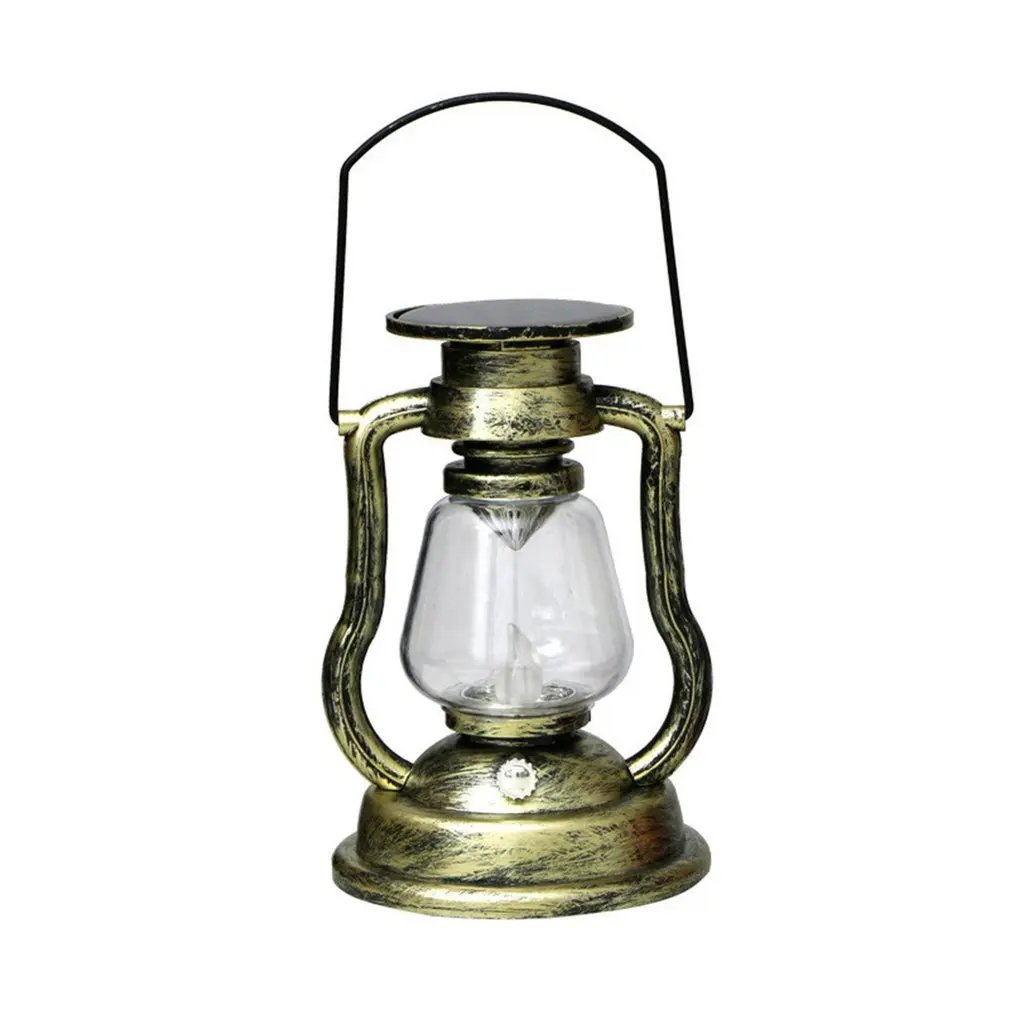 

Retro Solar Lantern Outdoor Hanging Solar Light Vintage Solar Lamp With Warm White Bulb For Garden Yard Patio Xmas Party Decor