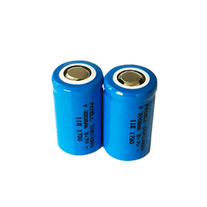 

2PCS PKCELL 3.7V 300mAh ICR14250 1/2AA Li-ion Rechargeable Battery For LED Torch