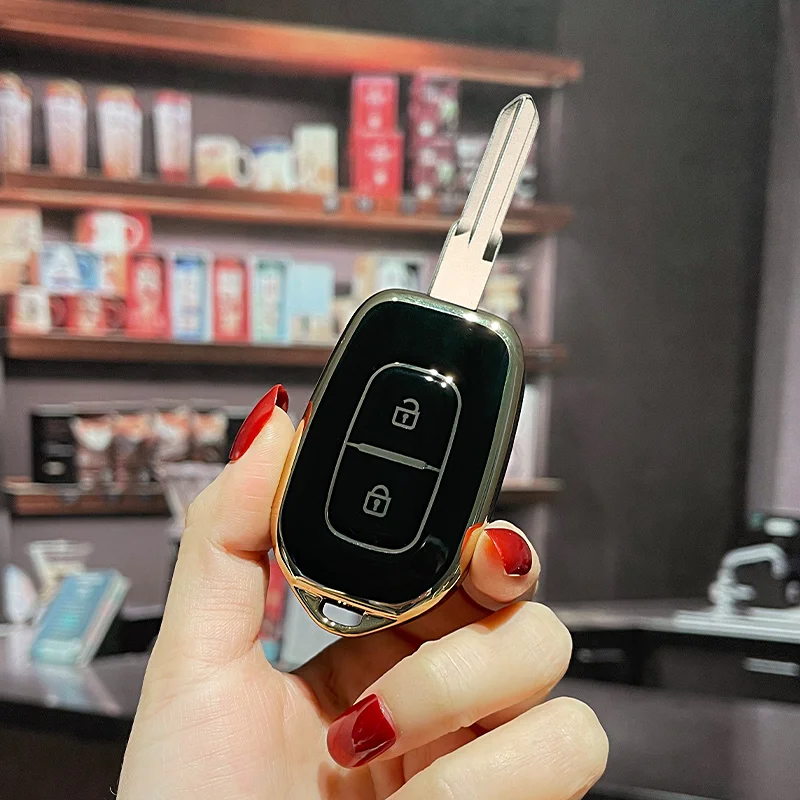 TPU Car Key Case Cover Shell Remote Key for Renault Sandero Logan Lodgy Dokker Dacia Duster 2016 Oroch 2019 Auto Smart Control