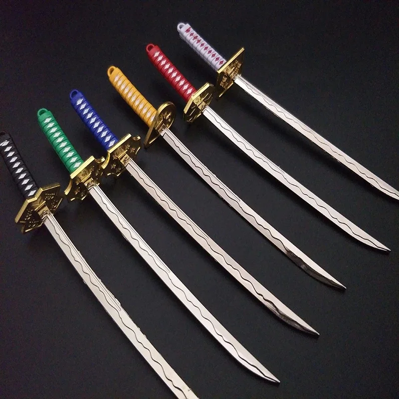 

Anime Keychain Pendant Katana Swords 15cm Metal Anime Weapon Keyring Japanese Prop Knife Gifts Keyring Sword Anime Cosplay Gift