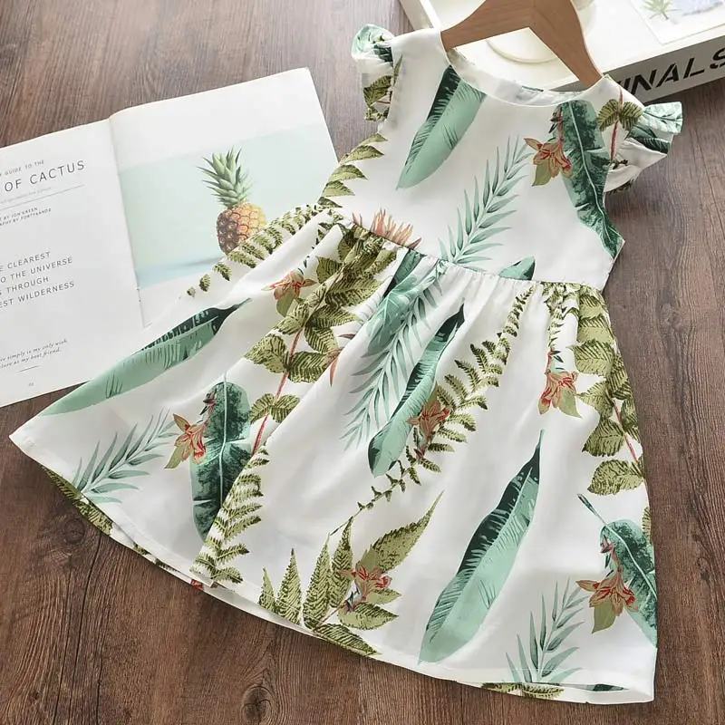 Bear Leader Girls Flowers Casual Dress 2022 New Summer Kids Floral Princess Sweet Costumes Toddler Children Vestidos 3 7Y | Детская