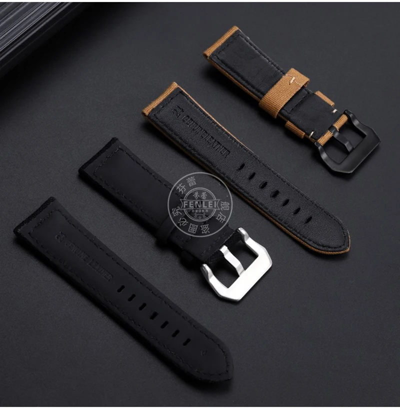 Ремешок PAM111 для мужских часов Panerai Мягкий Нейлоновый браслет из воловьей кожи 20