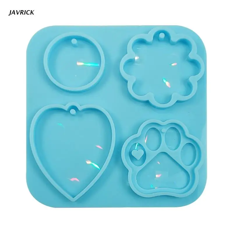 

Light and Shadow Keychain Epoxy Resin Decorative Mold with Hole Pendant Mold