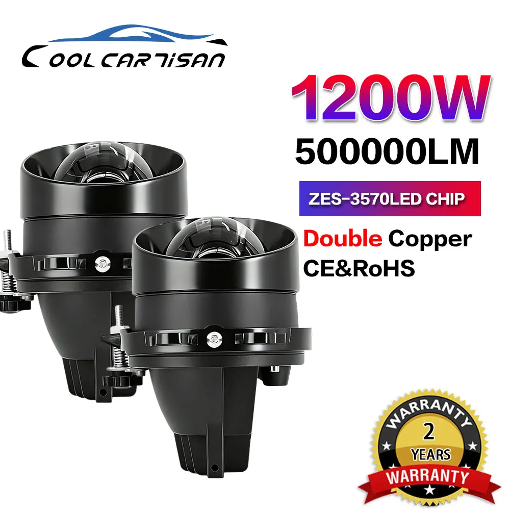 Фото EAGLEVISION Светодиодные лампы для фар 1200W (белый/желтый свет), биксеноновые HID лампы ближнего/дальнего света для противотуманных фар Nissan и ярких противотуманных фар Toyota №1