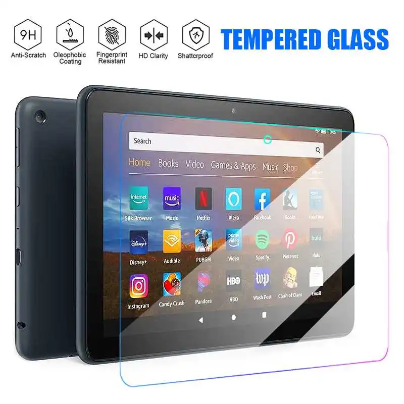 

Защитное закаленное стекло для Amazon Fire HD 8 HD8 Plus 2020 2018 2017 Защитная пленка для экрана