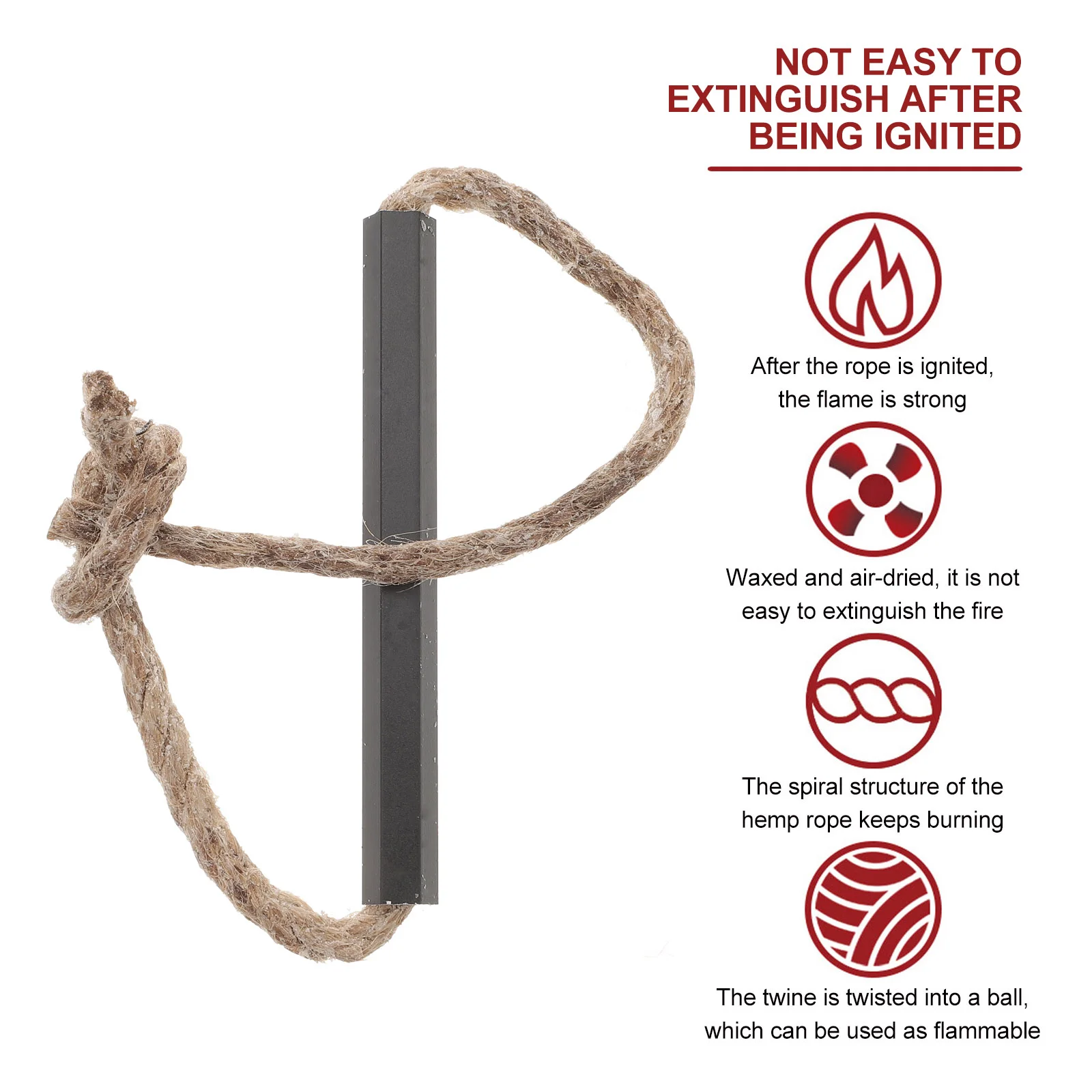 3 шт. предохранитель пожарный стартер шнур для выживания кемпинга натуральный