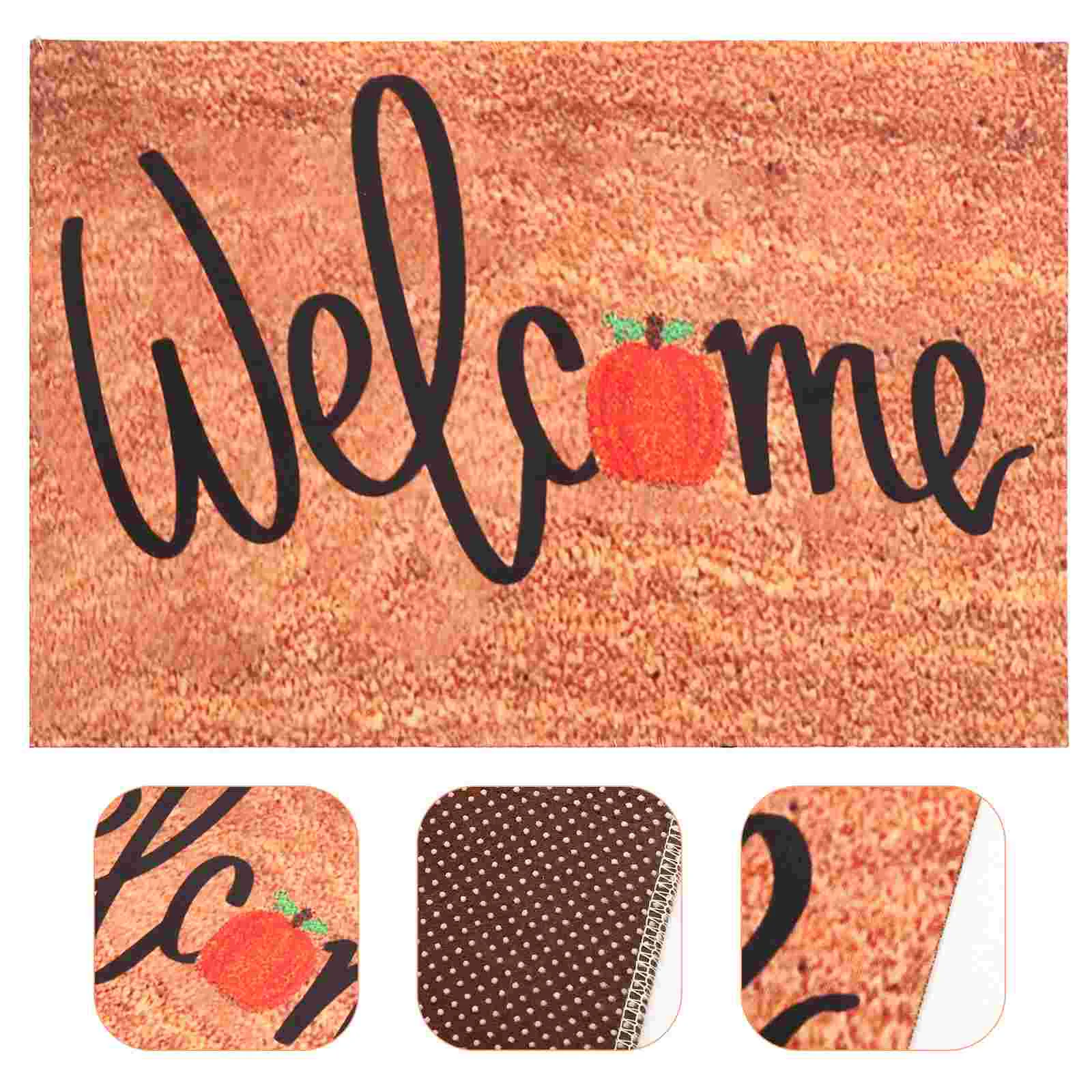 

Mat Door Carpet Floor Rug Kitchen Rugs Pumpkin Thanksgiving Runner Bedroom Room Living Front Welcome Shower Harvest Fall