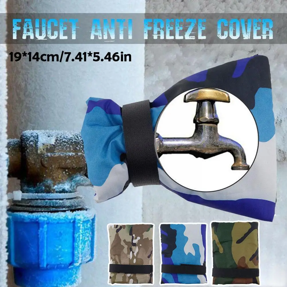 

1pcs Outdoor Faucet Cover Anti-Freeze Hose Bib Water Styles Winter Tap Faucet Protection Protector Frost 3 Saving Cover Q7T9